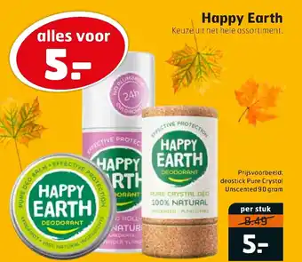 Trekpleister Happy Earth 90 gram aanbieding