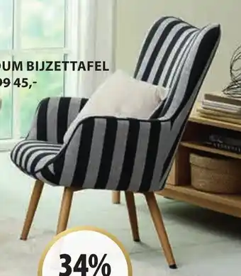 Jysk SIMESTED FAUTEUIL B80 x H98 x D72 cm aanbieding