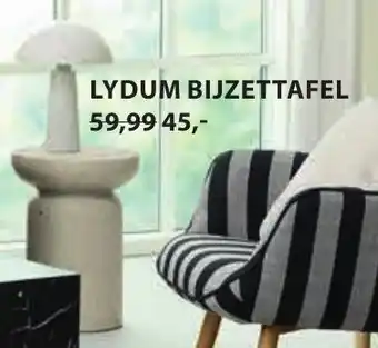 Jysk LYDUM BIJZETTAFEL aanbieding