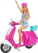 Bol.com Barbie Scooter met pop - Barbiepop aanbieding