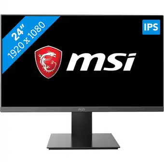 MediaMarkt MSI PRO MP241X - 23.8 inch - 1920 x 1080 (Full HD) - VA-paneel aanbieding