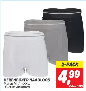 Dekamarkt HERENBOXER NAADLOOS aanbieding