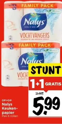 Vomar Voordeelmarkt Nalys Keukenpapier aanbieding