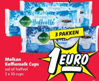 Nettorama Melkan Koffiemelk Cups aanbieding