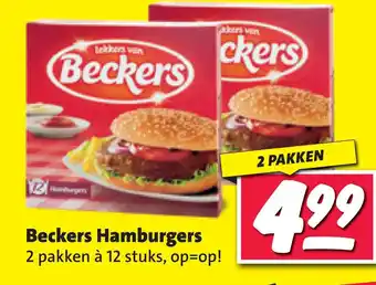 Nettorama Beckers Hamburgers aanbieding