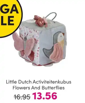 Baby & Tiener Little Dutch Activiteitenkubus Flowers And Butterflies aanbieding