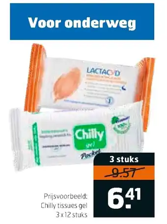 Trekpleister Chilly tissues gel 3x12 stuks aanbieding