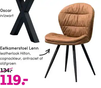 Leen Bakker Eetkamerstoel Lenn aanbieding