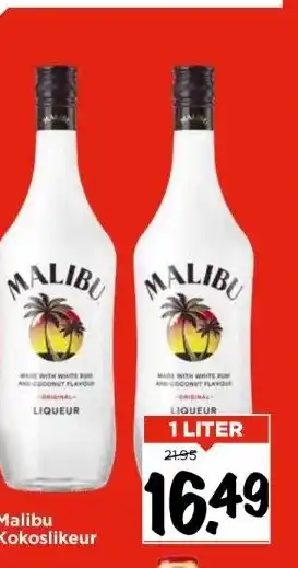 Vomar Voordeelmarkt Malibu Kokoslikeur aanbieding