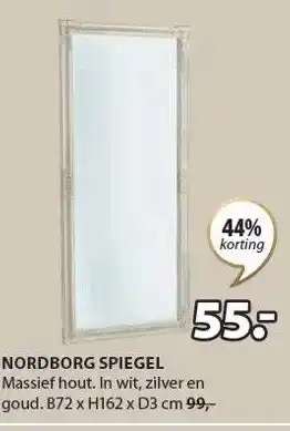 Jysk NORDBORG SPIEGEL aanbieding