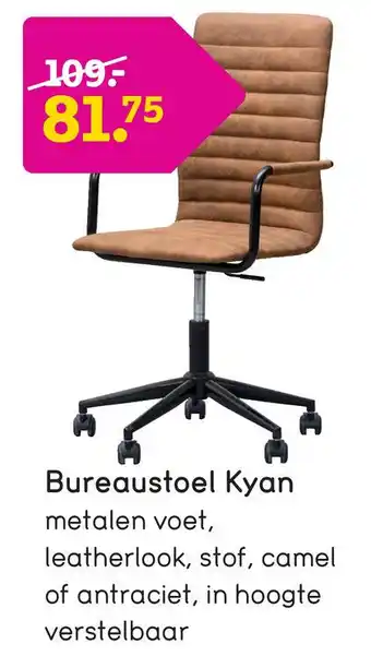 Leen Bakker Bureaustoel Kyan aanbieding