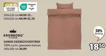 Jysk SANNE DEKBEDOVERTREK aanbieding