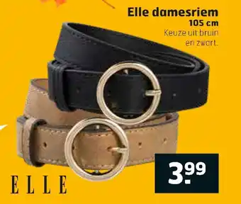 Trekpleister Elle damesriem 105cm aanbieding