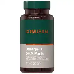 De Online Drogist Bonusan Omega-3 DHA Forte Softgels 60SG aanbieding