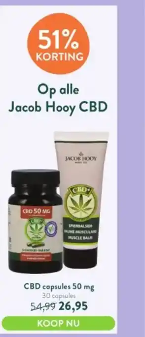 Holland & Barrett Op alle Jacob Hooy CBD aanbieding