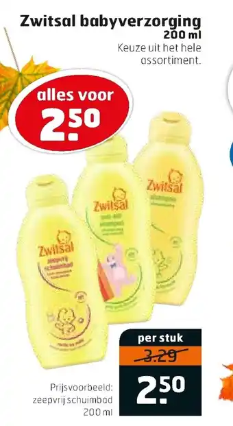 Trekpleister Zwitsal babyverzorging 200ml aanbieding