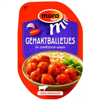 Dekamarkt Mora Gehaktballetjes in zoetzure saus aanbieding