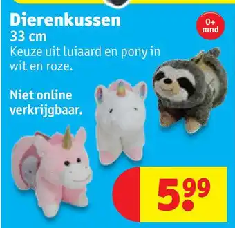 Kruidvat Dierenkussen aanbieding