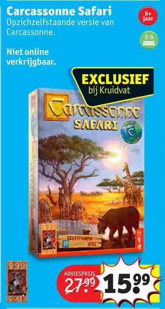 Kruidvat Carcassonne Safari aanbieding