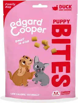 Intratuin Edgard & Cooper hondensnack Puppy Bites eend / kip 120 gram aanbieding
