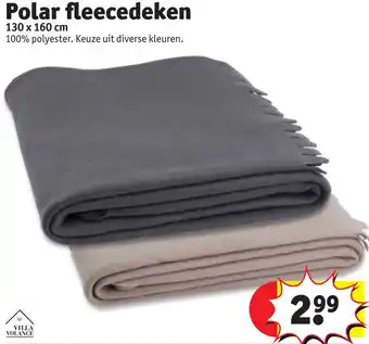 Kruidvat Polar fleecedeken aanbieding