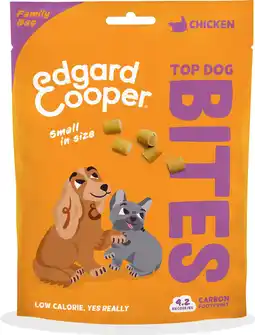 Intratuin Edgard & Cooper hondensnack Top Dog Bites adult kip 120 gram aanbieding