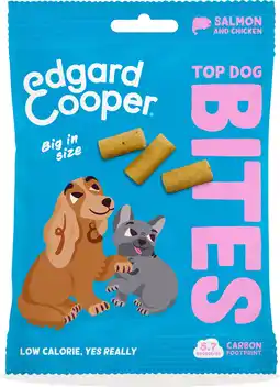 Intratuin Edgard & Cooper hondensnack Top Dog Bites adult kip/zalm large 50 gram aanbieding