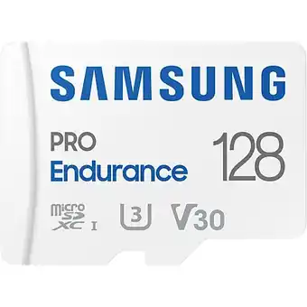 MediaMarkt Samsung Pro Endurance 128gb microsdxc uhs-i U3 100mb/s Video Monitoring Memory Card aanbieding