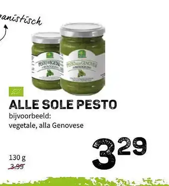 Ekoplaza Alle Sole Pesto 130g aanbieding