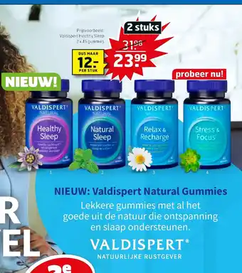 Trekpleister Valdispert Healthy Sleep 2x45 gummies aanbieding