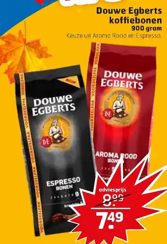 Trekpleister Douwe Egberts koffiebonen 900 gram aanbieding