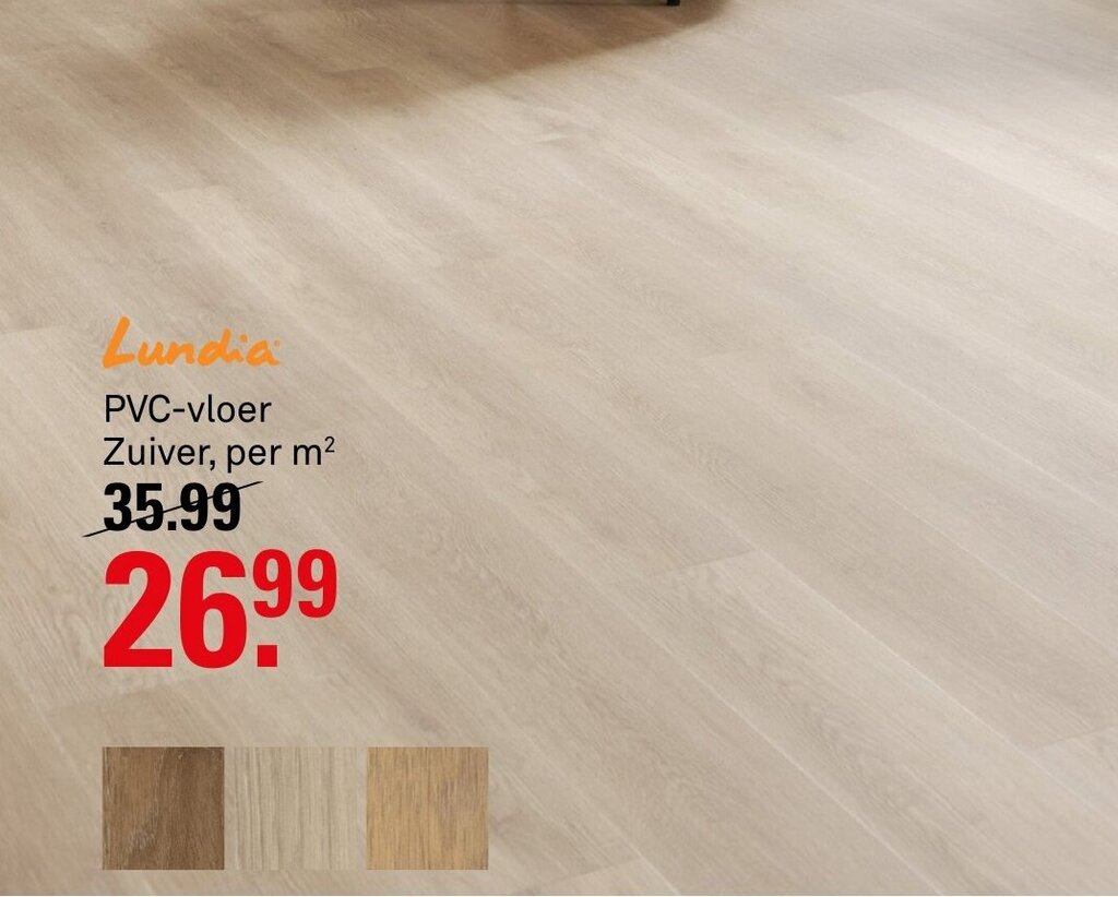 Lundia PVCvloer Zuiver aanbieding bij Karwei