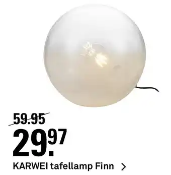 Karwei Karwei Tafellamp Finn wit aanbieding