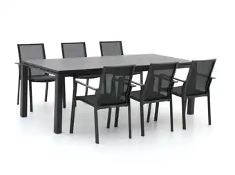 Kees Smit Bernstein Amberg/Mannheim 220cm dining tuinset 7-delig stapelbaar/uitschuifbaar aanbieding