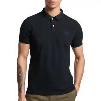 Plutosport Superdry Classic Pique Polo Heren aanbieding