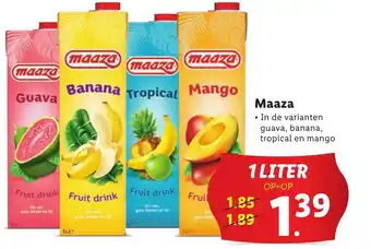 Lidl Maaza 1 liter aanbieding