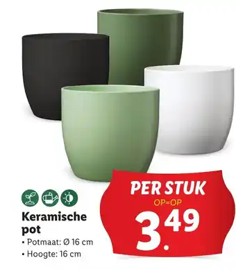Lidl Keramische pot aanbieding
