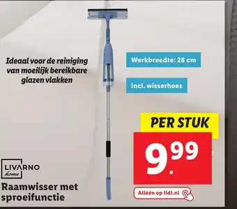 Lidl Livarno home Raamwisser met sproeifunctie aanbieding