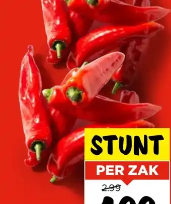 Vomar Voordeelmarkt Zoete Puntpaprika zak 500 gram aanbieding