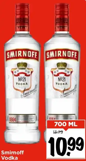 Vomar Voordeelmarkt Smirnoff Vodka 700ml aanbieding