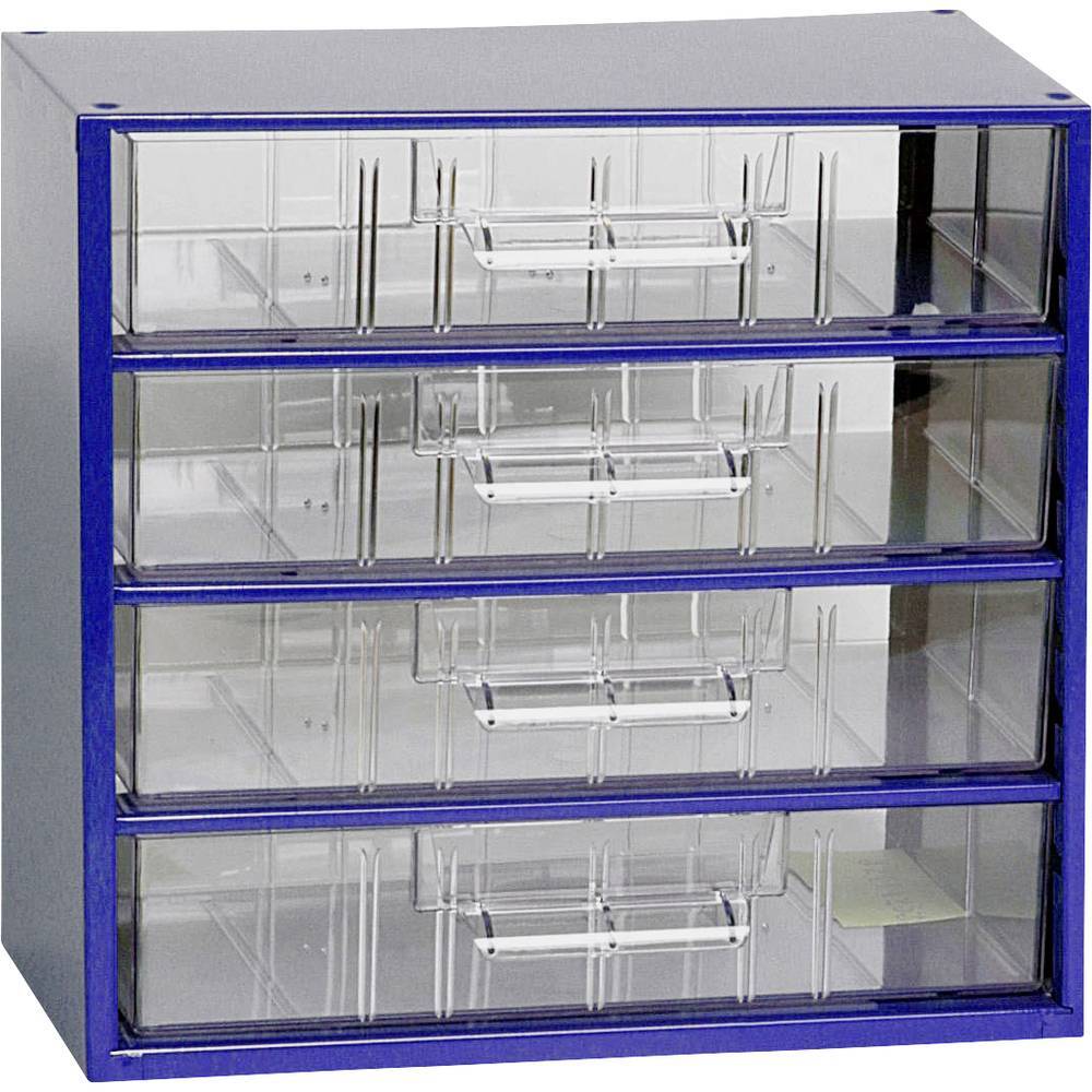 Tiroirs De Rangement Mars Svratka Pour Magazines - Acier Bleu, Transparents, Montage Mural Ou Au Sol, Taille Unique