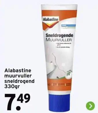 GAMMA Alabastine muurvuller sneldrogend 330gr aanbieding