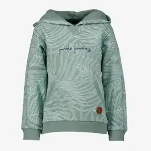 Scapino Unsigned jongens hoodie lichtgroen met print aanbieding