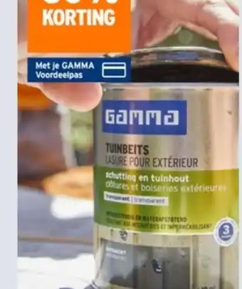 GAMMA Op gamma buitenbeits ook op mengverf aanbieding