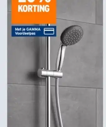 GAMMA Op alle grohe (regen)douche aanbieding