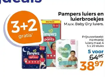 Trekpleister Pampers luiers en luierbroekjes aanbieding
