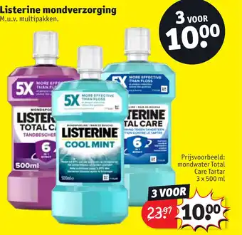 Kruidvat Listerine mondverzorging aanbieding