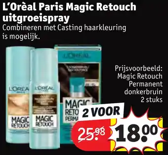 Kruidvat L'Oréal Paris Magic Retouch uitgroeispray aanbieding