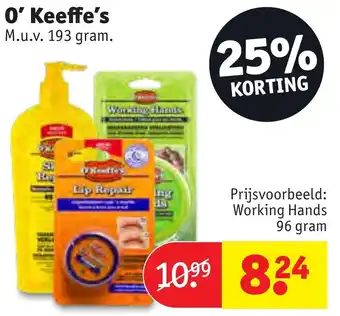 Kruidvat O'Keeffe's 193g aanbieding