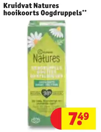 Kruidvat Natures hooikoorts Oogdruppels aanbieding